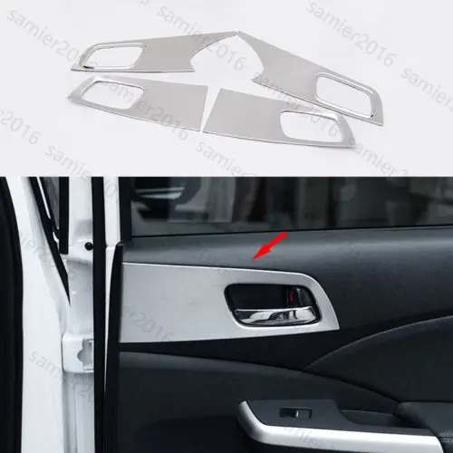 

4pcs Fit For Honda CRV CR-V 15-2016 Stainless Inner Door Handle Panel Cover Trim
