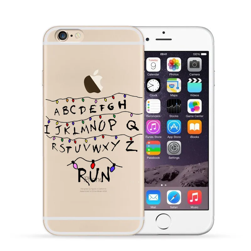 iphone 7 plus phone cases Stranger Things Christmas Lights Case For iphone 7 7Plus 6S 8 Plus X 5S SE Soft silicone TPU Phone Cases Back Cover Fundas Capa iphone 7 cover