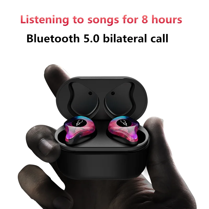 

APQ Bluetooth headset wireless binaural invisible x12 sports running half-in-ear For apple Android 5.0 earbuds tws