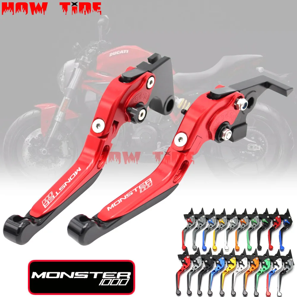 

CNC Adjustable Folding Extendable Motorbike Motorcycle Brake Clutch Levers For Ducati M1000 M 1000 MONSTER 1000 2000-2005