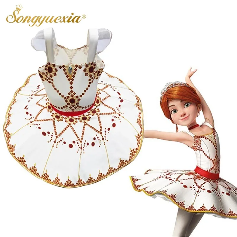 Vestido de tutú de bailarina para niños, tutú con tirantes para tortitas, traje de baile clásico para niña, disfraz de actuación de fiesta de Halloween