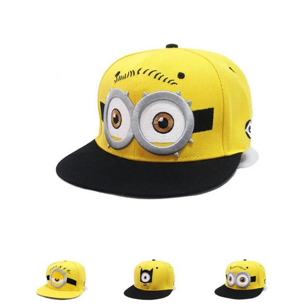 

Despicable Me Cosplay Cap Novelty cartoon Adult unisex Hip Hop embroidery Minions Hat charms Baseball cap Car Sun Hats