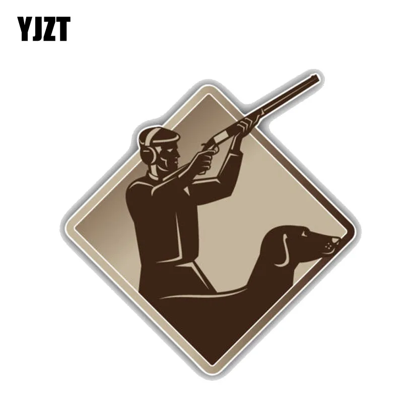 

YJZT 11.7CM*12.7CM Personality Hunting Emblemv PVC Decoration Car Sticker 11-00186