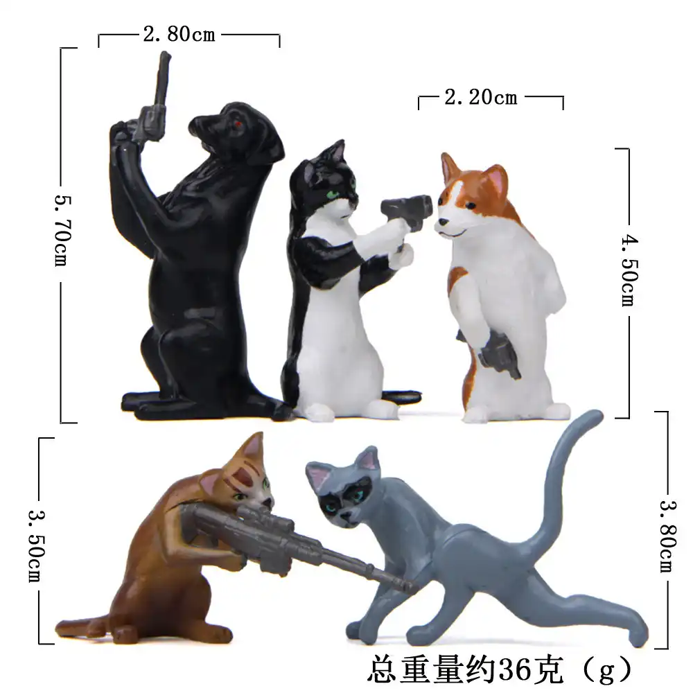 cat play house action