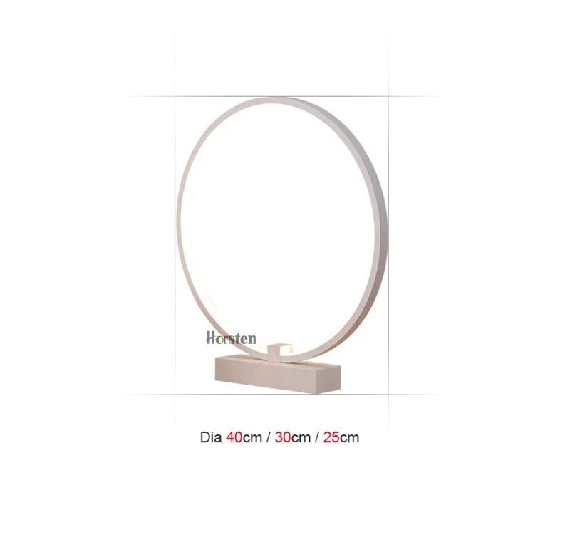 Modern Dia40cm 36W LED Table Lamp For Bedroom Living Room Desk Table Lamps Minimalist Bedroom Bedside Lamp AC 220V (12)