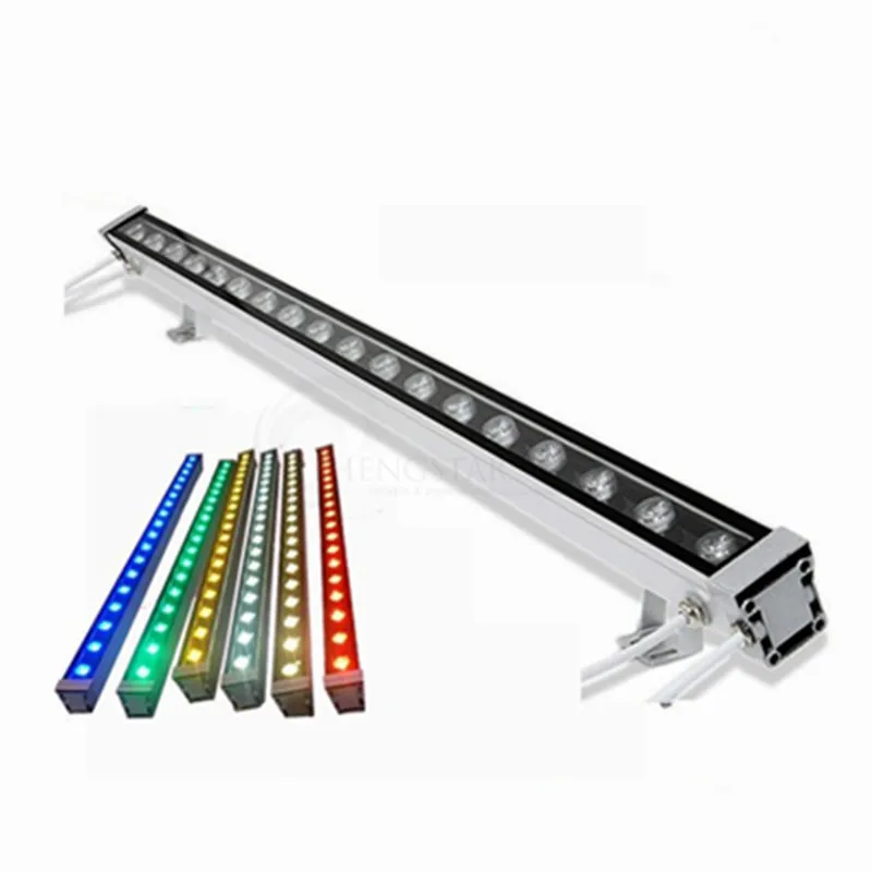 

JLAPRIRA LIGHTING 72W LED Wall Washer Light RGB Building Light 10PCS/Lot 12V 24V 85-265V IP65 Wall Washer Floodlight Faced Lamp
