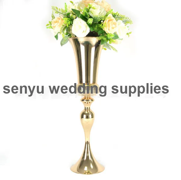 

Wedding table centerpiece gold flower stand for wedding decoration senyu0271