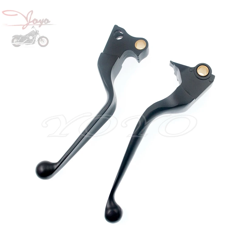 Black Motorcycle Aluminum Brake Clutch Hand Levers Set For Harley Touring Road King Ultra