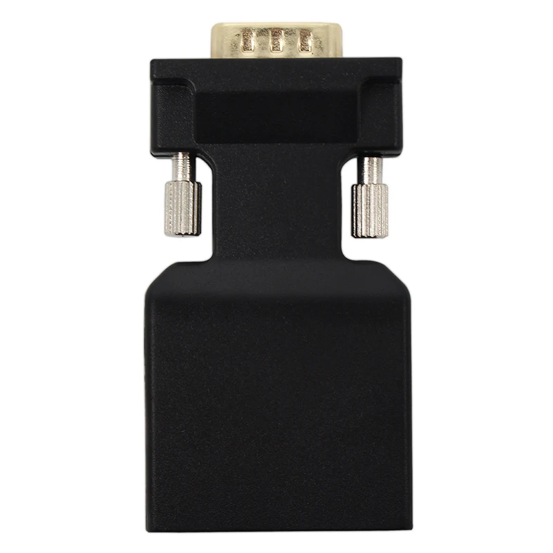Male VGA to Female HDMI Video Converter Adapter Up to Full HD 1080P with 3.5mm L / R Audio Input for PC TV Projector