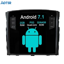 Aotsr Android 7,1 Tesla стиль автомобиля нет dvd-плеер gps навигация для MITSUBISHI PAJERO V97 V93 Shogun Montero 2006+ головное устройство