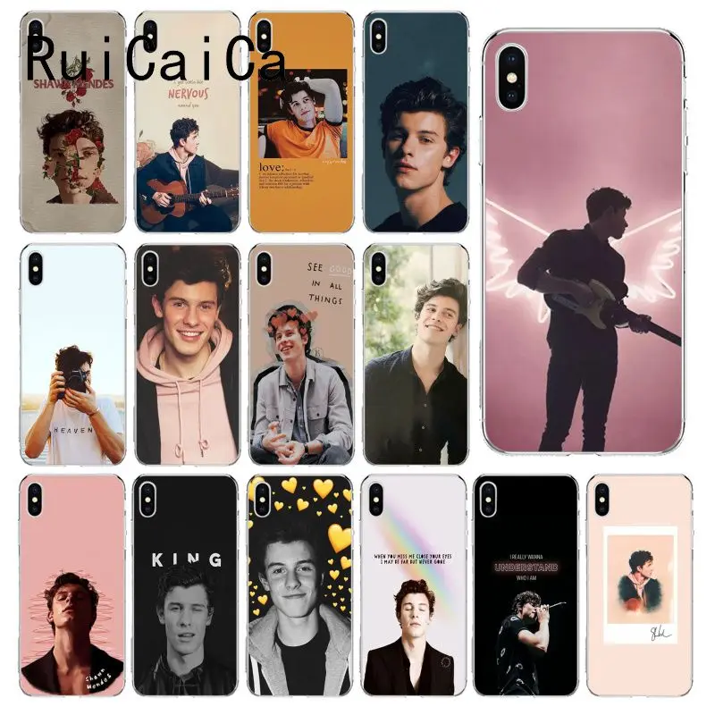 RuiCaiCa Hit pop singer Shawn Mendes Magcon Pattern TPU Soft Phone Case for iPhone 8 7 6 6S Plus X XS MAX 5 5S SE XR 10 Cover | Мобильные