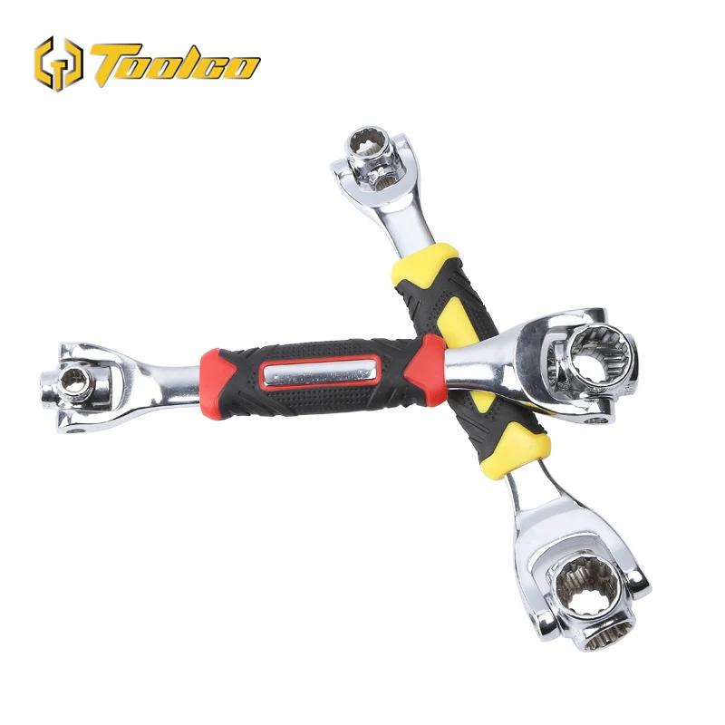 

Toolgo New 48 In 1 Multi-function Tiger Wrench 360 Degrees 8-19mm Rotary Socket Wrench Hand Tools with 12 Teeth