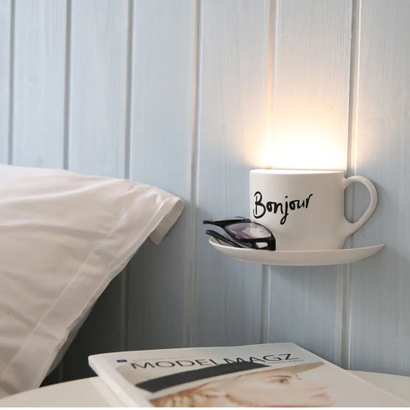 

YIMIA Sound Light Control Luminous Cup LED Night Light Porch Wall Lamp for Kid Bedroom Hallway Cabinet Stairwells Kitchen Closet