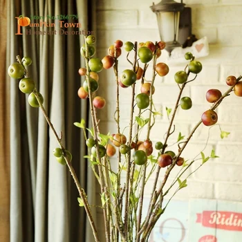 

NEW European-style pastoral simulation of artificial apple,simulation of small apple branches,implied harvest,flower arrangement