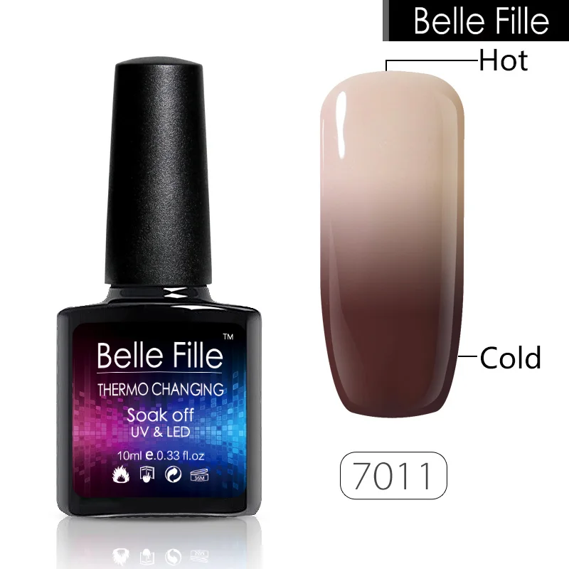 Belle Fille 10 мл Температура сменить гель лак для ногтей UV Gel Long Lasting Nail Полупостоянный