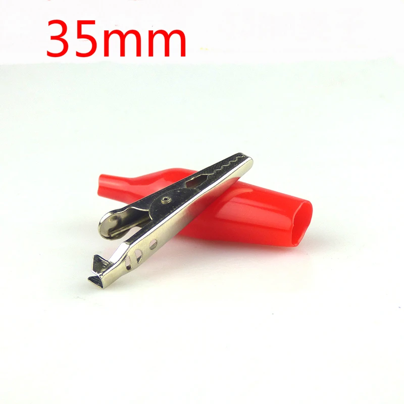 35mm Metal Alligator Clip Test Probe Plastic Boots 20pcs For G98