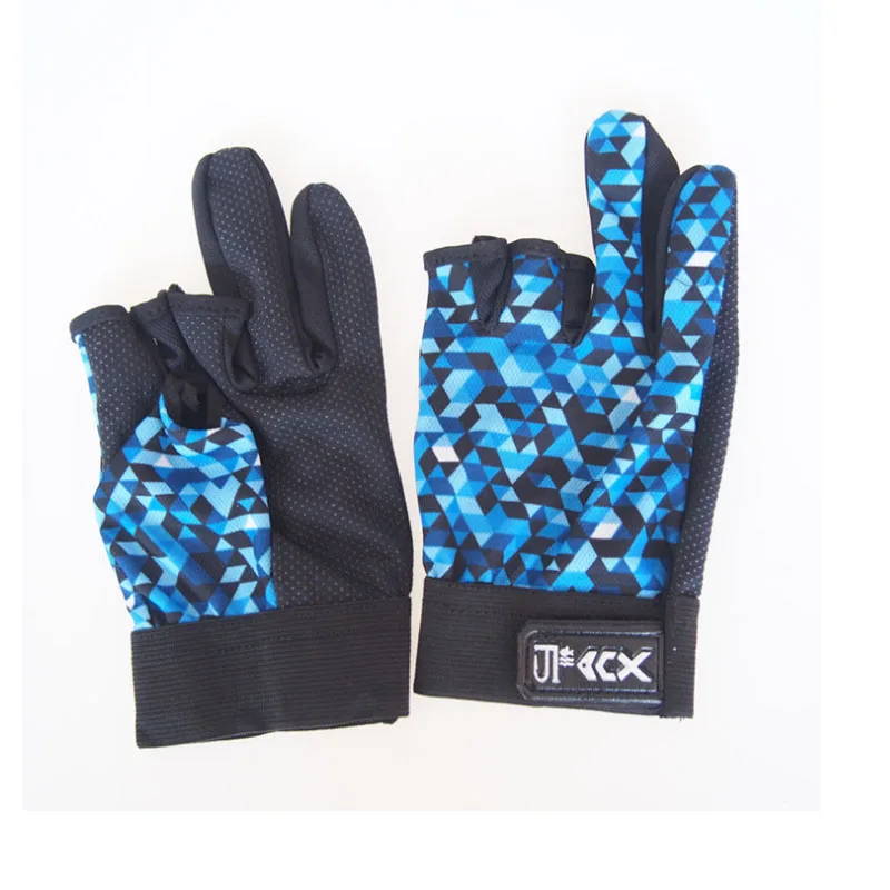Новые рыбий дизайн перчатки для рыбалки дышащие противоскользящие рыболовные перчатки с 3 вырезами для пальцев рок-Морская приманка аксессуары для джигинга снасти