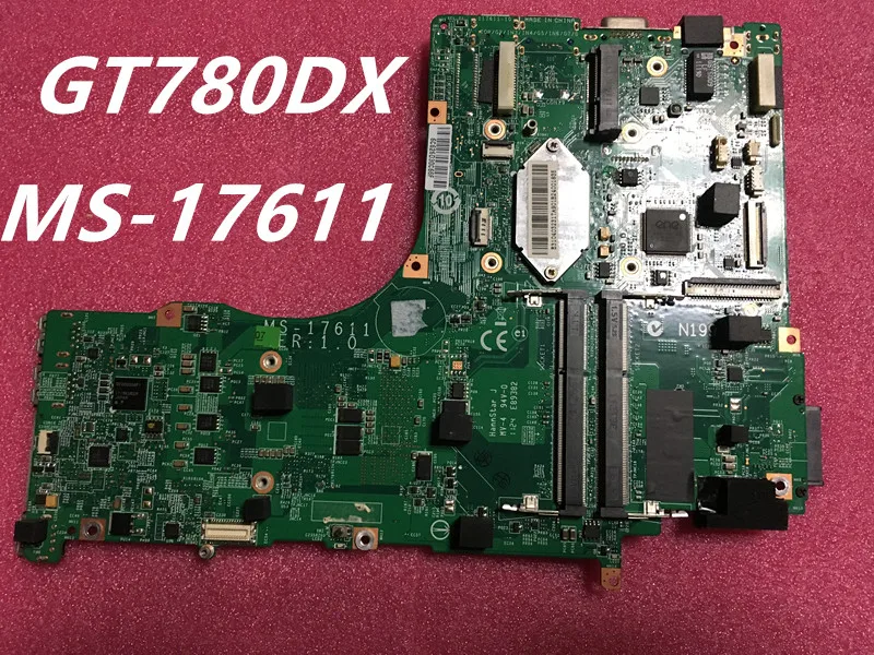 discount  Original MS-1761 FOR MSI GT780 GT780DX LAPTOP MOTHERBOARD MS-17611 REV 1.0 / 1.1 Test OK