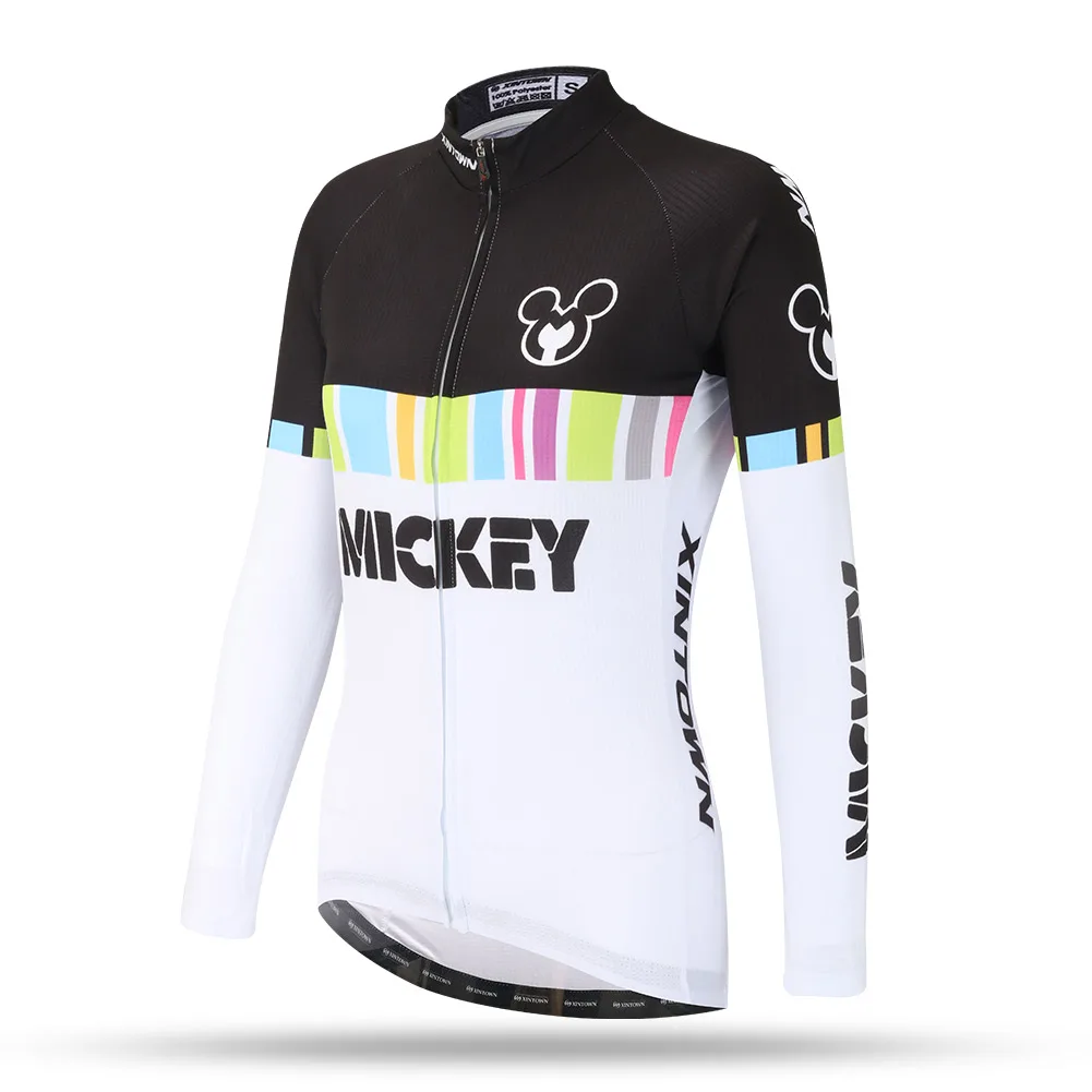 

MICKEY 2017 Bicycle Bike Cycling Long Sleeves Jersey Outdoor Clothing Sports Wear Mountain Jerseys for Woman Jerseys