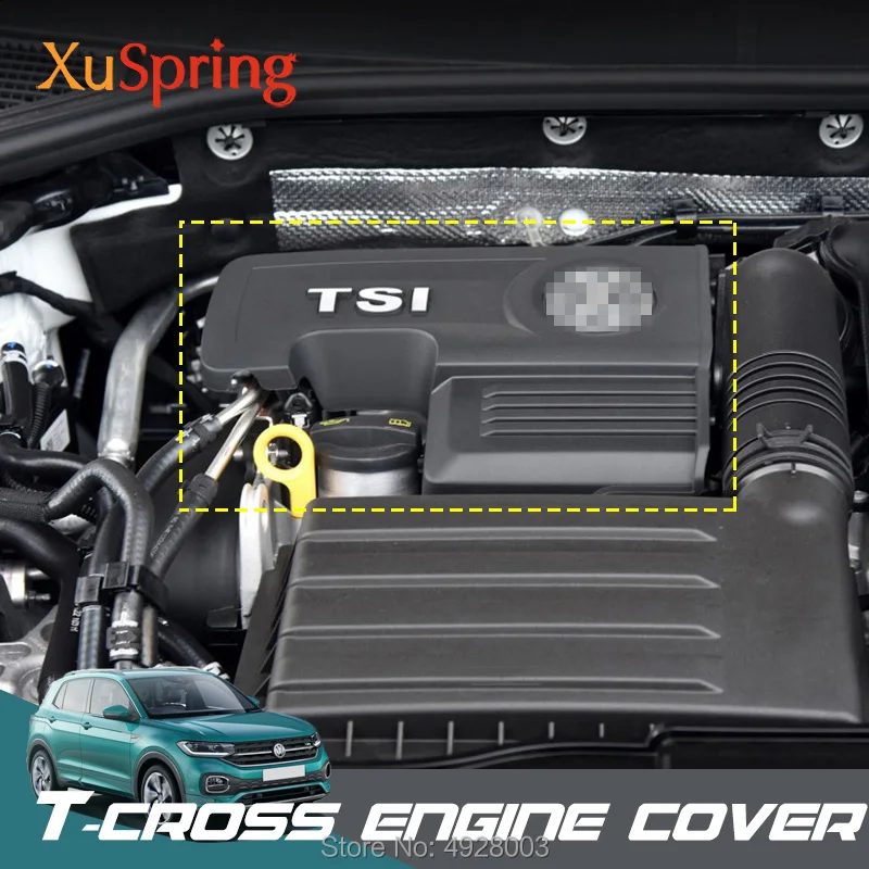 

Car 1.4T EA211 Engine Cover Caps Case Protective Lid for VW T-cross Tcross 2019 2020 04E103925H 04E103932D
