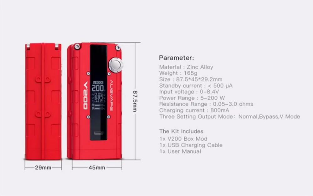 Augvape V200 200W Box Mod-3