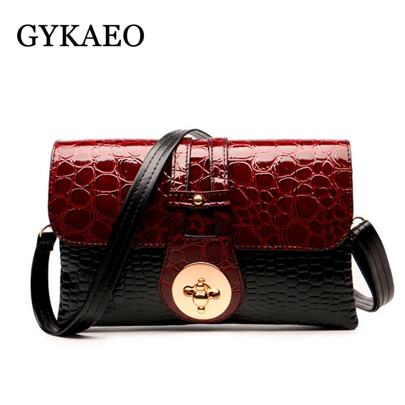 

2018 New Crocodile Pattern Women Messenger Bags Handbags Women Famous Brands Clutch Bag Bolsa Sac A Main Femme De Marque Celebre