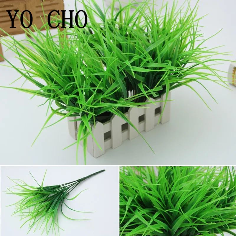 Искусственная пластиковая трава YO CHO Plante Klimop 56 шт. зеленые листья для сада уличное