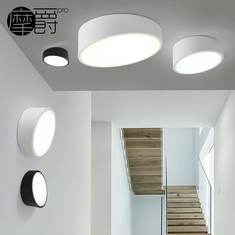 

Modern Simple Creative LED Round Ceiling Light Living Room Study Balcony Lighting Fixtures