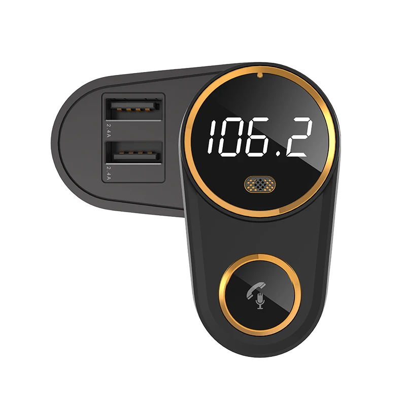 LCAV автомобильное зарядное устройство Bluetooth fm-передатчик MP3-плеер ручной комплект с двумя usb зарядным портом новая модель слайда