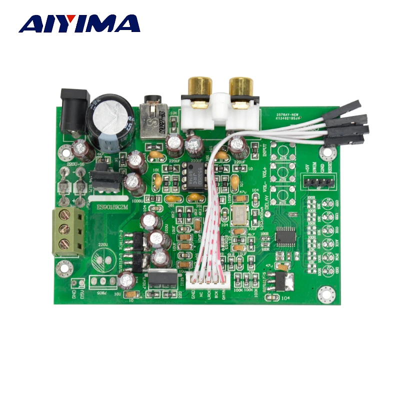 Aiyima ES9028Q2M ES9028 I2S Вход декодирования доска мельница ЦАП обновления ES9018 усилитель DIY