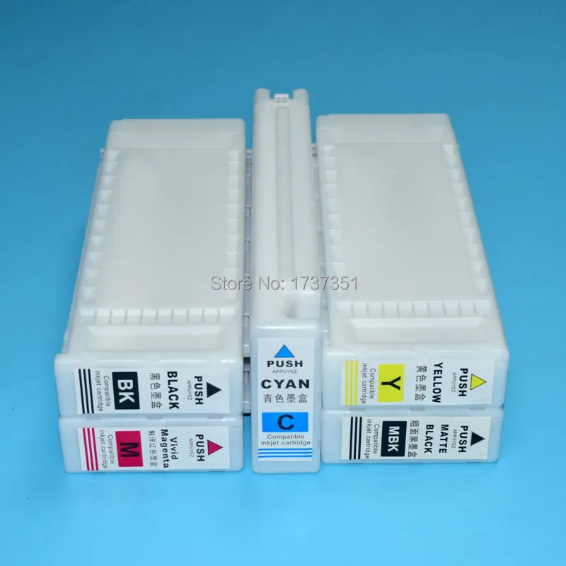 

5 Color 700ml T6941-T6945 Full Compatible Ink Cartridge with Dye Ink for Epson SureColor T3000 T5000 T7000 Printer