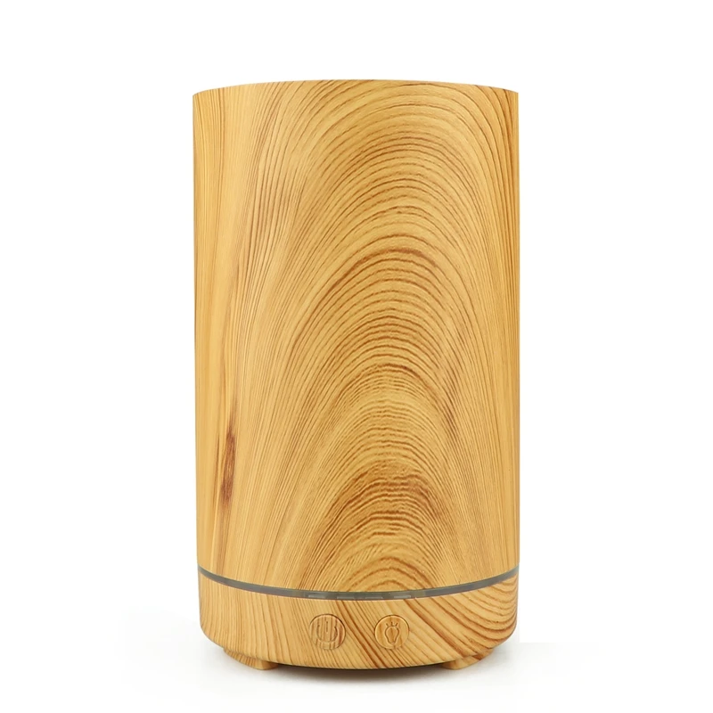 

Electric Humidifier Aroma Oil Diffuser Ultrasonic Wood Grain Air Humidifier Mini Mist Maker 7 Color Led Light For Home Office