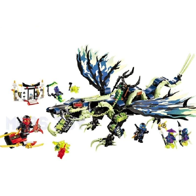 

The Ninjagoes Movie Attack of the Morro Dragon Kai Jay Blocks Action Figure Set Compatible LegoINGlys Gift For Kid Friend