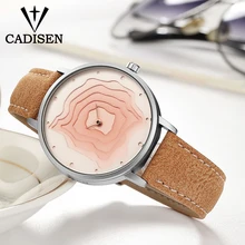 CADISEN Luxury Brand Quartz Watch Waterproof Clock Women Watches Ladies Leather Strap Relogio Feminino Bayan Saat Reloj Mujer цена CADISEN Luxury Brand Quartz Watch Waterproof Clock Women Watches Ladies Leather Strap Relogio Feminino Bayan Saat Reloj Mujer цены онлайн