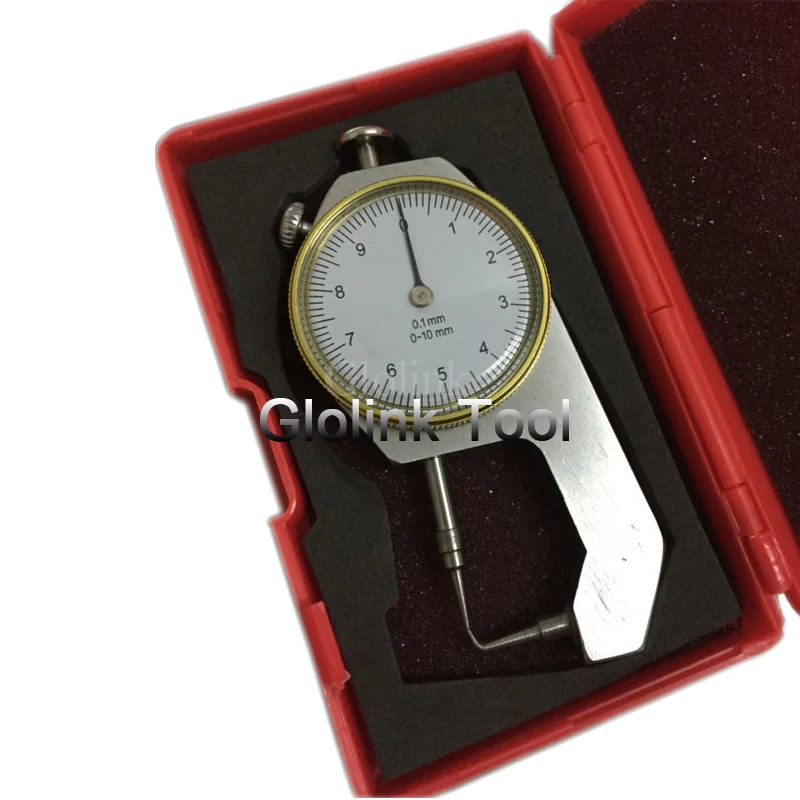 0-20mm Dial Thickness Gauge Curved Tip 0-10mm/0.1mm For Hollow Pipe Or Circular Tube Caliper Gauge Measuring Tools