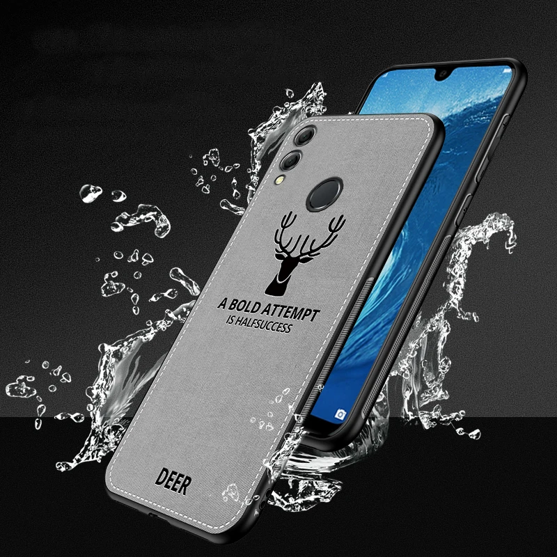 Para Huawei Honor 8X funda de tela desgastada funda trasera dura Huawei Honor 8 Lite Pro 8X Max Fundas de teléfono funda de tela de Marco suave