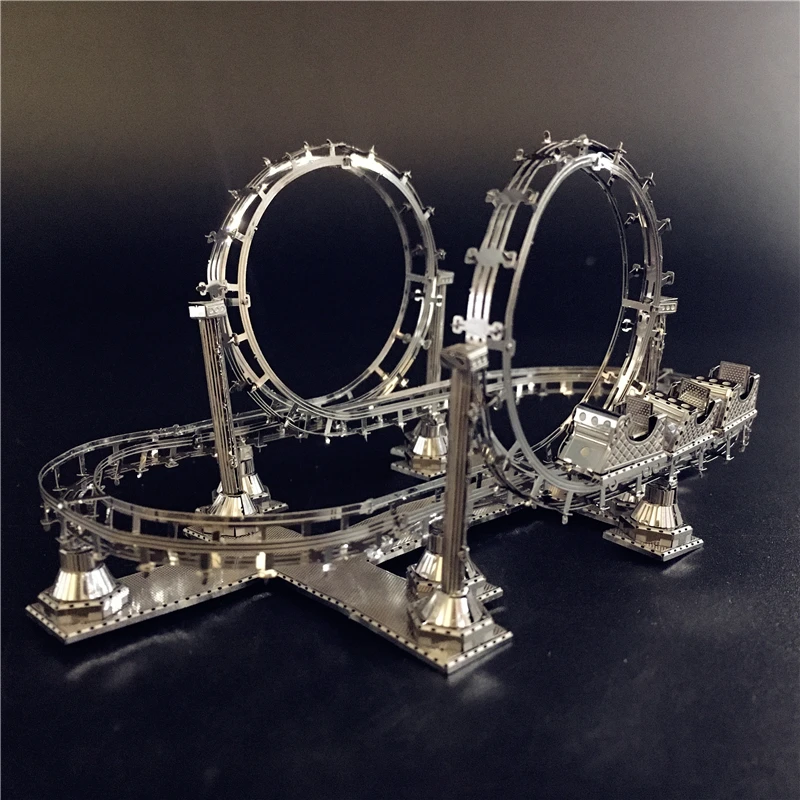 Горки DIY палец 3D металлическая головоломка BuildingModel детская сборка взрослые