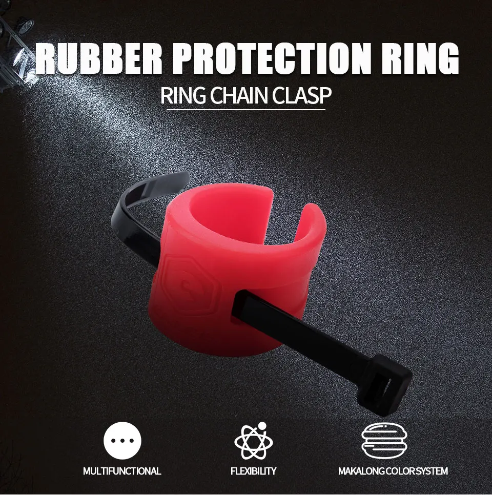 Cheap Bicycle Chain Protection Sticker road Bike Rear Fork Anti-Collision Rubber Protective Ring Chain Protector Kit 0