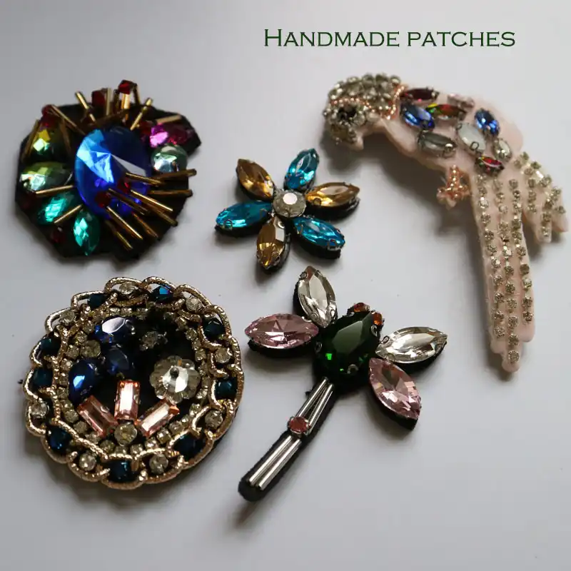 size 2 good for brooch sew-on decoration handmade hairpin Embroidered beaded patch letters fruits