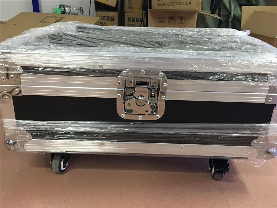 6 unids 54x9 w led par + flightcase кабель dmx dj luz del disco rgb 3 в 1 lavado controlador de dmx|luz dmx|par ledled |