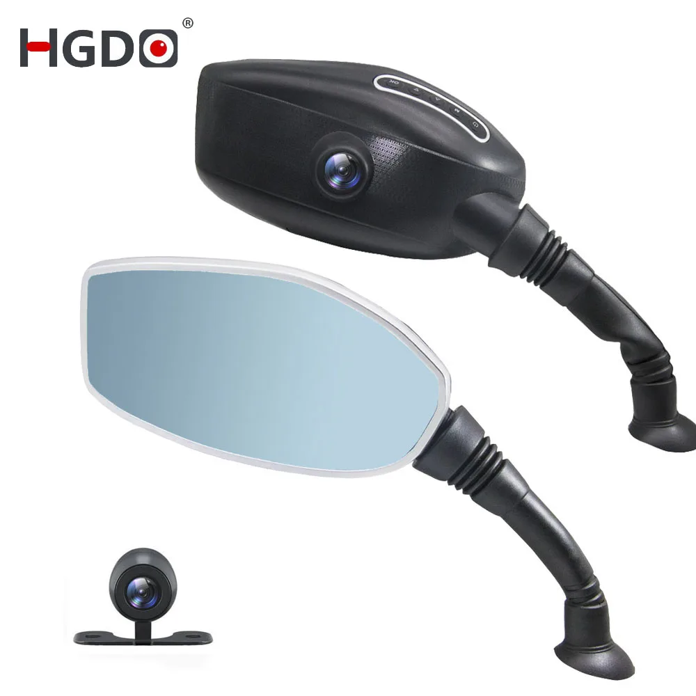 HGDO 2018 Новый 2 4 inch мотоцикл Регистраторы FHD1080P двойной Камера s DVR Видеорегистраторы