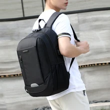 Модный мужской рюкзак, рюкзак для ноутбука с Usb зарядкой, мужской рюкзак, водонепроницаемый рюкзак с защитой от кражи, мужской рюкзак