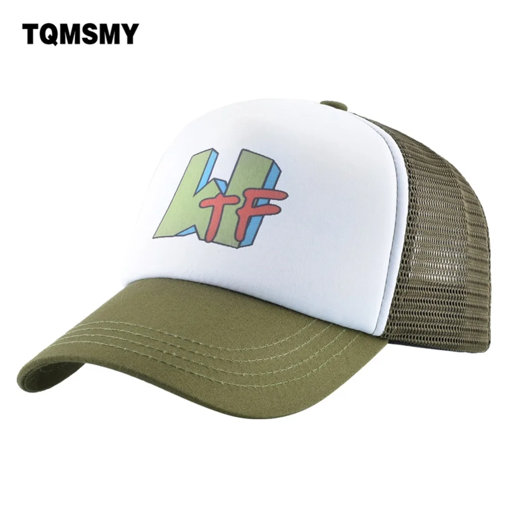 

TQMSMY Unisex Cartoon Letter Caps Men's Baseball Caps Women Mesh Trucker Hats Men Summer Snapback Caps Dad Hat TMA63