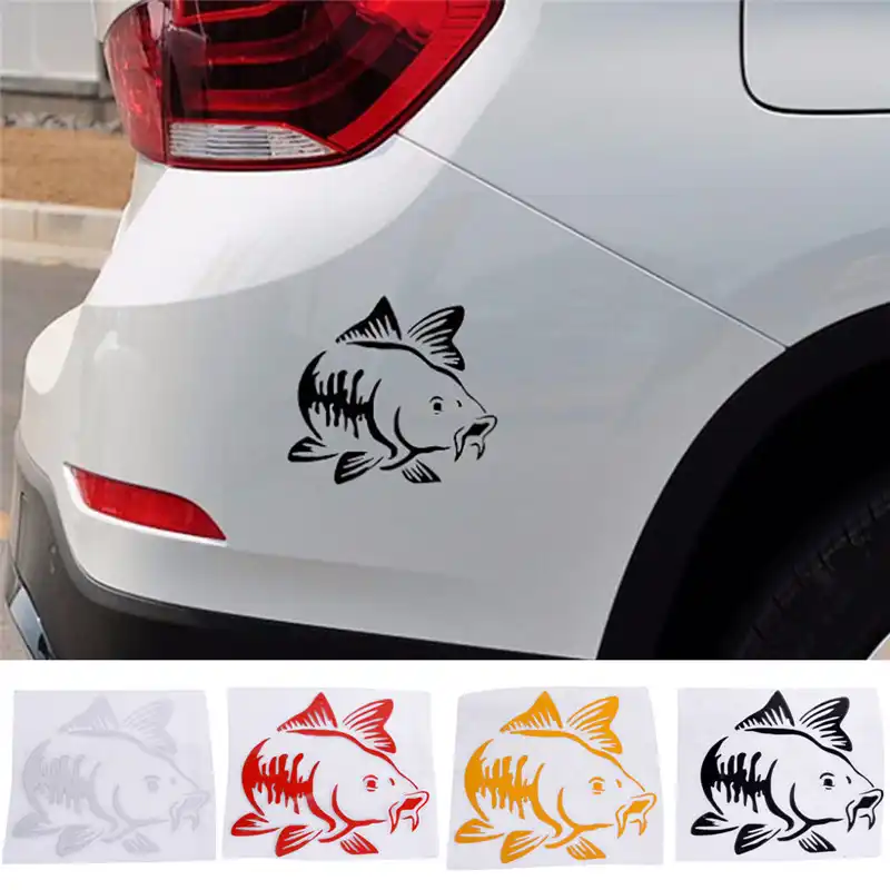 噴射ホット販売鯉釣り車ビニールデカールアートステッカーカヤックフィッシング車トラックボート部族車のステッカーアクセサリー 14 14 センチメートル Car Stickers Aliexpress
