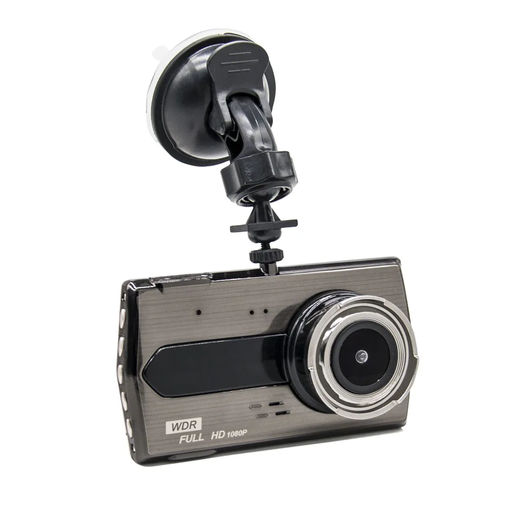 HGDO 4," ips Автомобильный видеорегистратор Камера с двумя объективами Dash Cam FHD 1080P с автоматическим регистратором заднего вида Цифровая видеокамера