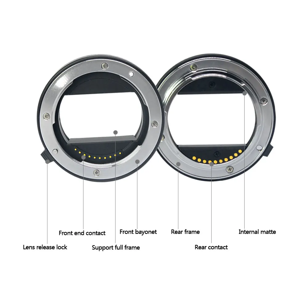 Переходное кольцо-удлинитель для макросъемки Meike с автофокусом для sony E mount NEX3 NEX-5 NEX-7 NEX-6 A7 A7II A7III A6000 A6300 A6400