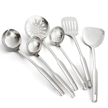 

Multifunction Kitchen Tools Set With Holder Stainless Steel Kitchenware Soup Ladle Spatula Kitchen Cooking Utensils Set