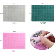A4 PVC коврик для резки стежка резки коврик A4 инструмент для лоскутного шитья ручной инструмент DIY инструмент разделочная доска Двусторонняя самовосhealing вающаяся