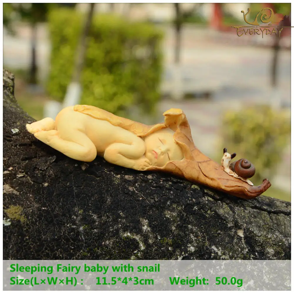 Everyday Collection Angel Figurine Miniature Fairy Garden Ornament Leaf baby Christmas tree Decoration for Home Child Gift ornament crafts miniature figurines miniature ornament