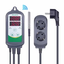 Inkbird-controlador de temperatura Digital ITC-308, termostato de salida de enchufe con WIFI, 2 etapas, 2200W, con Sensor para elaboración casera